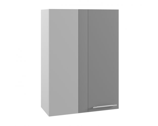 Гарда ВПУ 650 шкаф верхний угловой высокий (Белый Эмалит/корпус Серый)